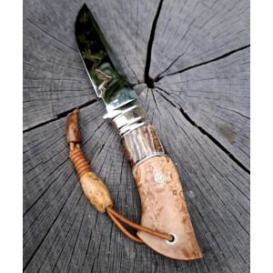 ЗОЛОТИЙ СКОРПІОН V авторський ніж ручної роботи Павла Гончаренка, сталь - Elmax, 61 HRC. Photo 3